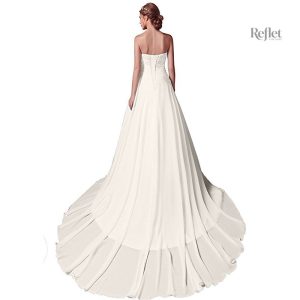 Robe de mariée princess en tulle et satin