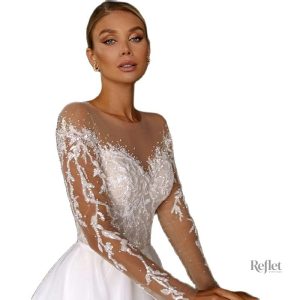 Robe de mariée au style princesse, parfaite pour un mariage de rêve
