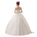 Robe de mariée style princesse avec jupe ample