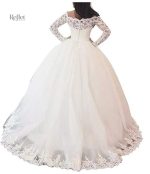 Robe mariée princesses, design classique avec manches