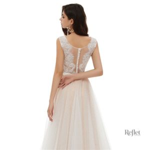 Robe de mariée élégante avec manches courtes