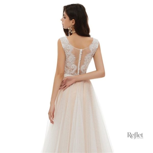 Robe de mariée élégante avec manches courtes