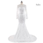 Robe de mariée princesse avec manches longues
