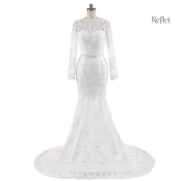 robe-de-mariee-princesse-avec-manche-longue-1 Robe de mariée princesse avec manches longues