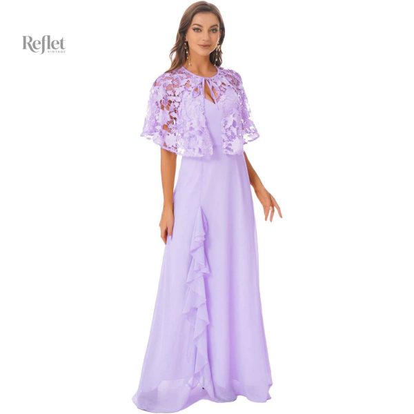 Robe de mariée féerique avec détails volantés