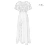 Robe de mariée évasée avec détails volantés