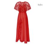 Robe de princesse pour mariage avec épaulettes