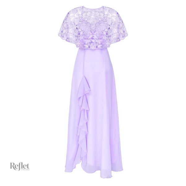 Robe de mariée élégante avec volants délicats