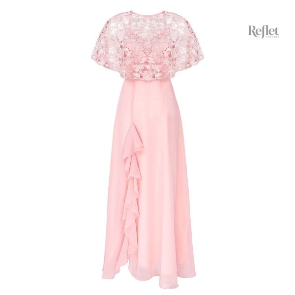 Robe de mariée à volants, style princesse