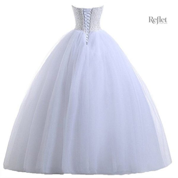 Robe de princesse bleu clair pour cérémonie