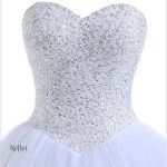 Robe de mariage bleu clair, style princesse