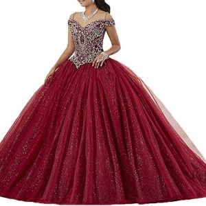 Robe de mariée princesse bordeaux élégante et romantique