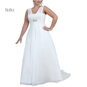 Robe de mariée princesse à bretelles sur les épaules