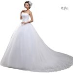 Robe de mariée princesse bustier avec traîne