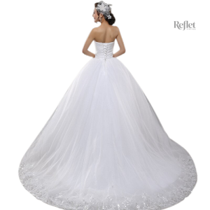 Robe de mariage bustier élégante et romantique
