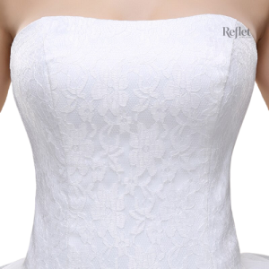 Robe de mariée avec traîne raffinée pour cérémonie