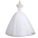 Robe princesse en bustier, idéale pour un grand jour