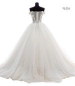 Robe de Mariée Princesse avec Tulle Colorée