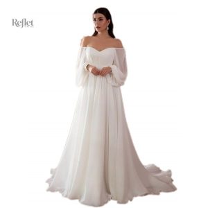 Robe de mariée princesse décolletée élégante et romantique