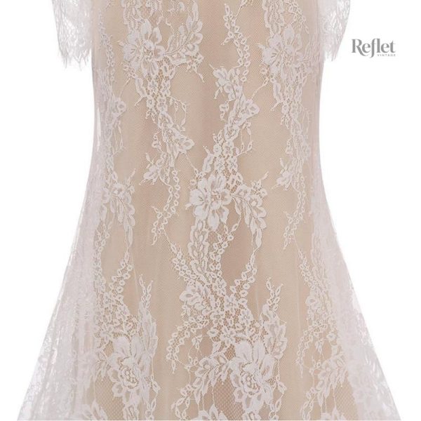 Robe de princesse avec bras dentelés pour mariée