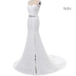 Robe de mariée princesse en dentelle avec dos nu
