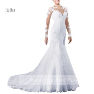 Robe de mariée princesse en dentelle élégante