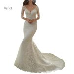 Robe de mariée princesse en dentelle sexy