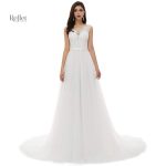 Robe de mariée dos en V pour un look romantique