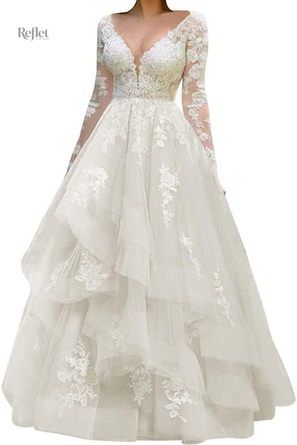 robe-de-mariee-princesse-en-dentelle-1 Robe de mariée princesse en dentelle