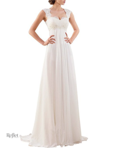 Robe de mariée princesse à épaules élégantes