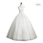 Robe de mariée princesse évasée fleurie
