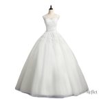 Robe évasée avec motifs floraux pour mariage