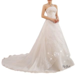 Robe de mariée princesse gonflée élégante et romantique