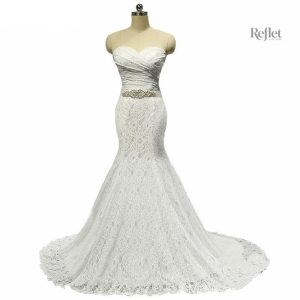 Robe de mariée princesse ivoire élégante