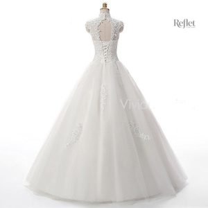 Robe de mariée princesse avec lacet au dos