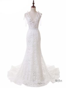 Robe de mariée longue princesse avec traîne sexy