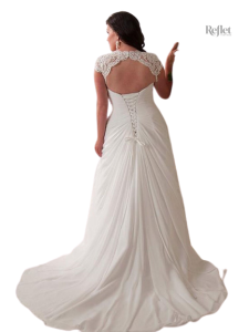 Robe de mariée blanche, style princesse, parfaite pour le grand jour