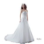Robe de mariée princesse moderne en tissu délicat