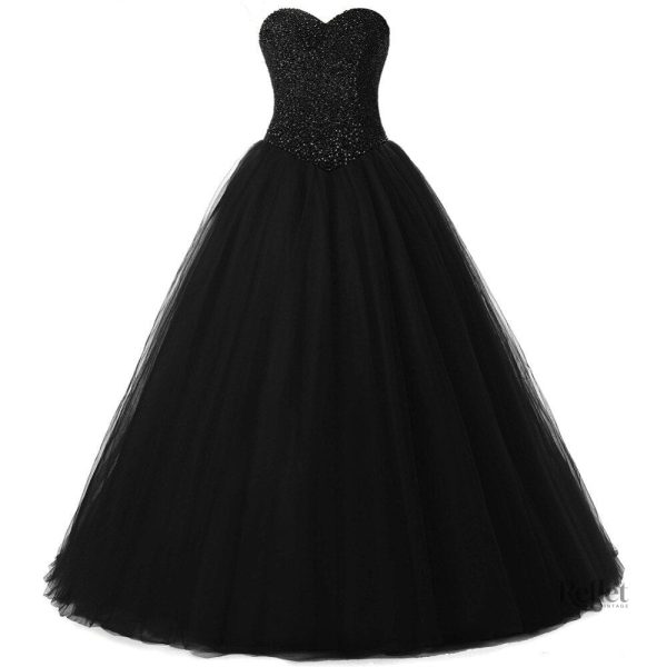 robe-de-mariee-princesse-noir-1 Robe de mariée princesse noire élégante et romantique