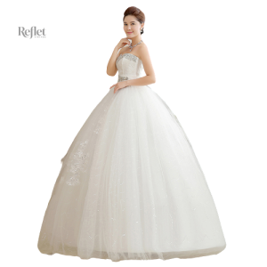 Robe de mariée élégante pour silhouette petite