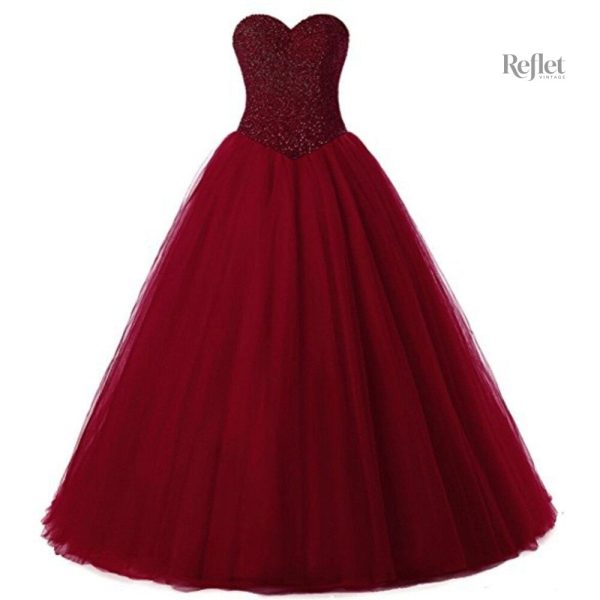 robe-de-mariee-princesse-rouge-volumineuse-1 Robe de mariée princesse rouge voluminueuse