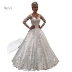 Robe de mariée princesse sans traîne élégante et raffinée