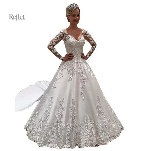 robe-de-mariee-princesse-sans-traine-1 Robe de mariée princesse sans traîne élégante et raffinée