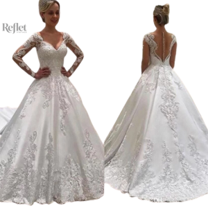 Robe de mariée princesse, silhouette flatteuse, style romantique