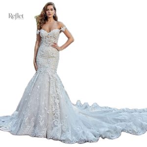 Robe de mariée sirène élégante pour un mariage princier