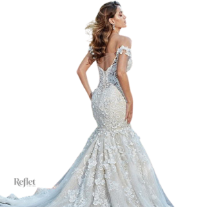 Robe de mariée princesse au style sirène, design romantique