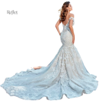 Robe nuptiale sirène avec détails sophistiqués et féminins