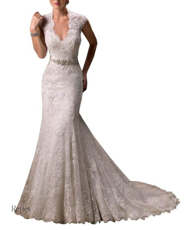 robe-de-mariee-princesse-soie-1 Robe de mariée princesse en soie