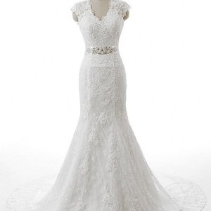 Robe de mariage élégante avec jupe ample