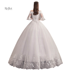 Robe de mariée tulle avec effet princesse élégante
